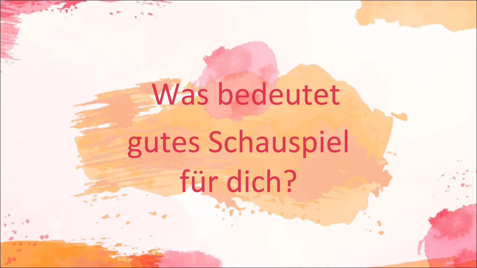 1. Aufwärmspiel
Fast Food
Stanislawski Vorgehen:
1. Ziehe eine Rolle; Beispiel:
2. Schritt:
Du willst den anderen verführen
Du bist ein Nerd