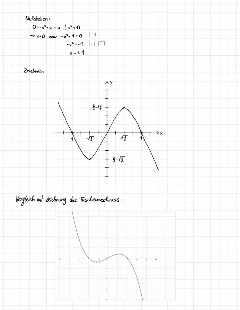DIFFERENTIAL - ♡ Berechnung: fix)-0
Definition: Eine Zahl x. EDF für die f(x)=0 ist, heißt Nullstelle der Funktion f.
Beispiel:
&
Eigenschaf