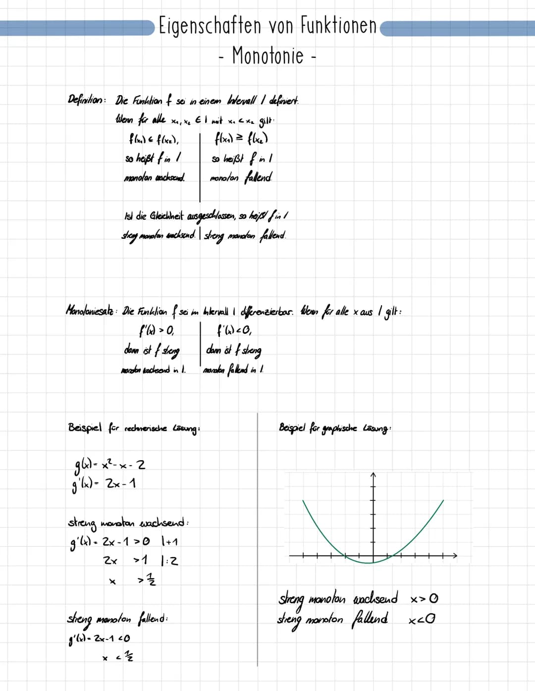 DIFFERENTIAL - ♡ Berechnung: fix)-0
Definition: Eine Zahl x. EDF für die f(x)=0 ist, heißt Nullstelle der Funktion f.
Beispiel:
&
Eigenschaf
