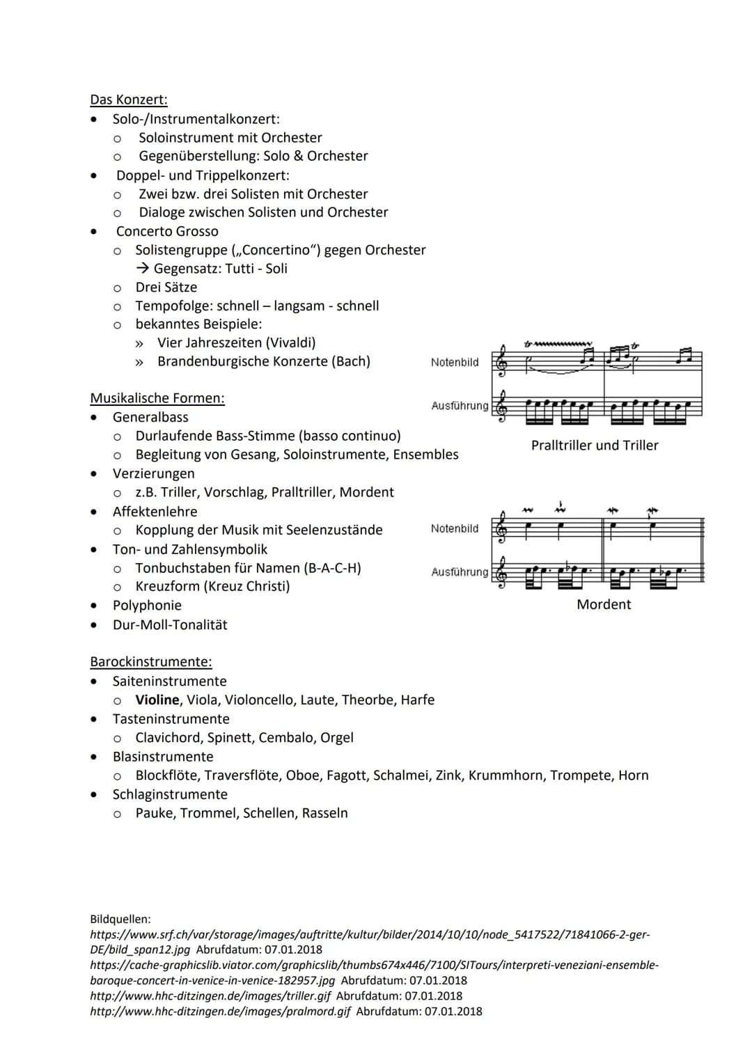 GFS: Barock: Das Konzert
Allgemein:
1600-1750
Aus den portugiesischen Wörtern "pèrola barroca" (unebene Perle)
→ Kitschige Epoche mit negati