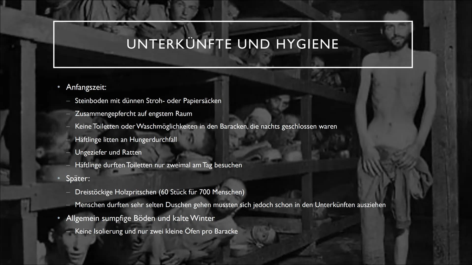 KZ - AUSCHWITZ ●
●
●
●
●
INHALTSVERZEICHNIS
Allgemeine Informationen
Entstehung
Unterschiede
Ankunft
Selektion
Aufnahme ins Lager
Unterkünft