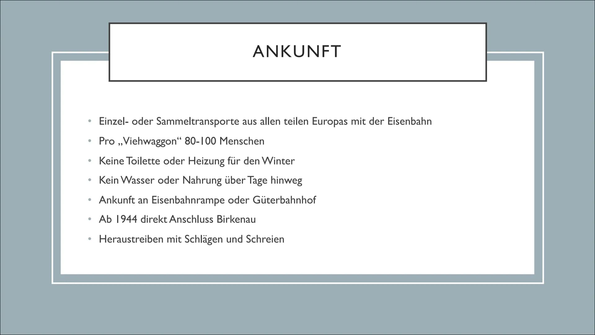 KZ - AUSCHWITZ ●
●
●
●
●
INHALTSVERZEICHNIS
Allgemeine Informationen
Entstehung
Unterschiede
Ankunft
Selektion
Aufnahme ins Lager
Unterkünft