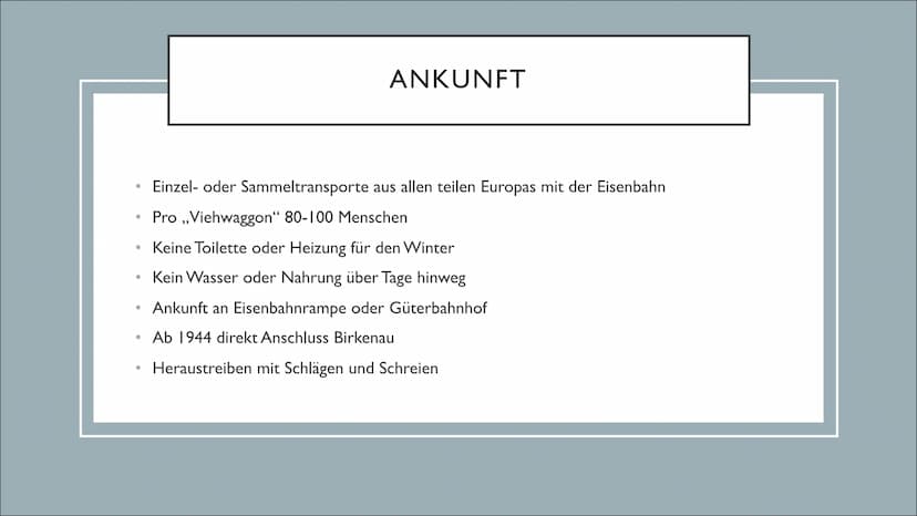 KZ - AUSCHWITZ ●
●
●
●
●
INHALTSVERZEICHNIS
Allgemeine Informationen
Entstehung
Unterschiede
Ankunft
Selektion
Aufnahme ins Lager
Unterkünft