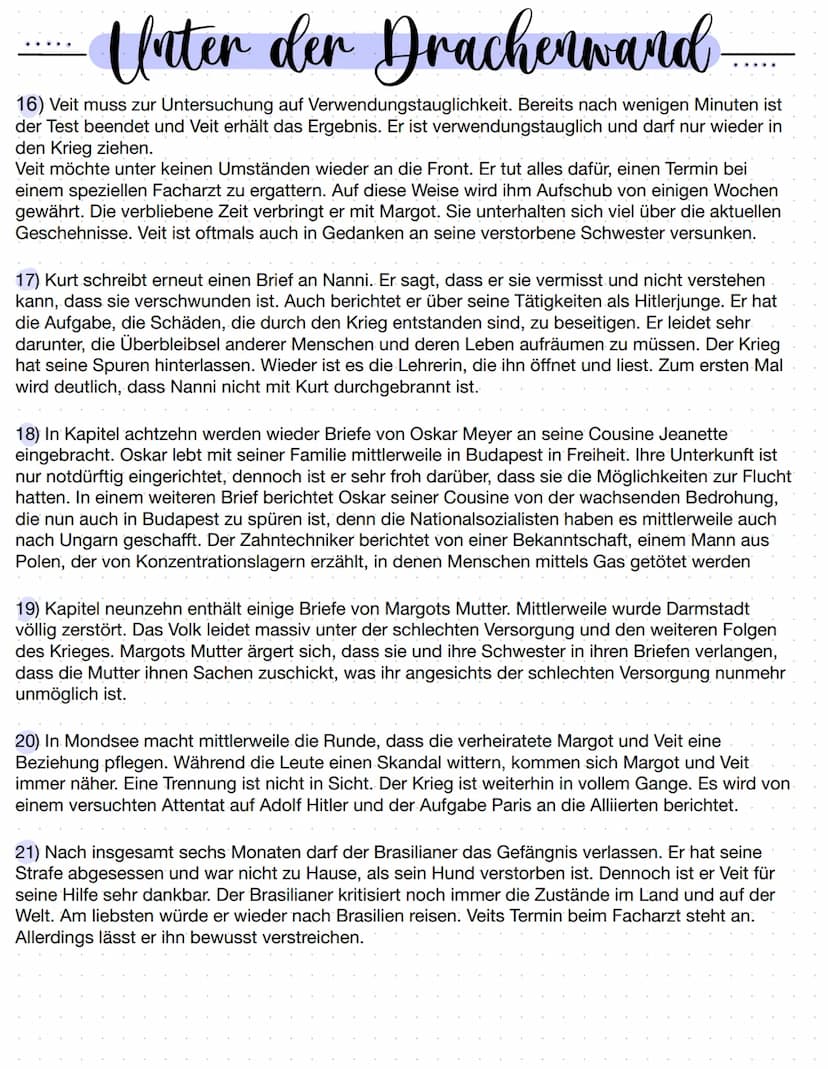 Unter der Drachenwand
Lilo
kind von Soldat Ludwig
Veit mag Sie, "Ersota va fer"
FIGUREN
Onkel Johann
Am Anfang einige
Person diteit Wennt,
m