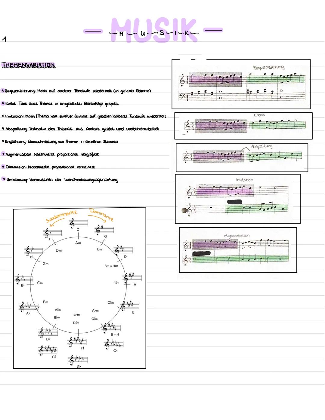 1

THEMENVARIATION

*   Sequenzierung Hotiv auf anderer Tonstufe wiederholt (in gleicher Stimme)

*   Krebs Tone eines Themas in umgekehrter