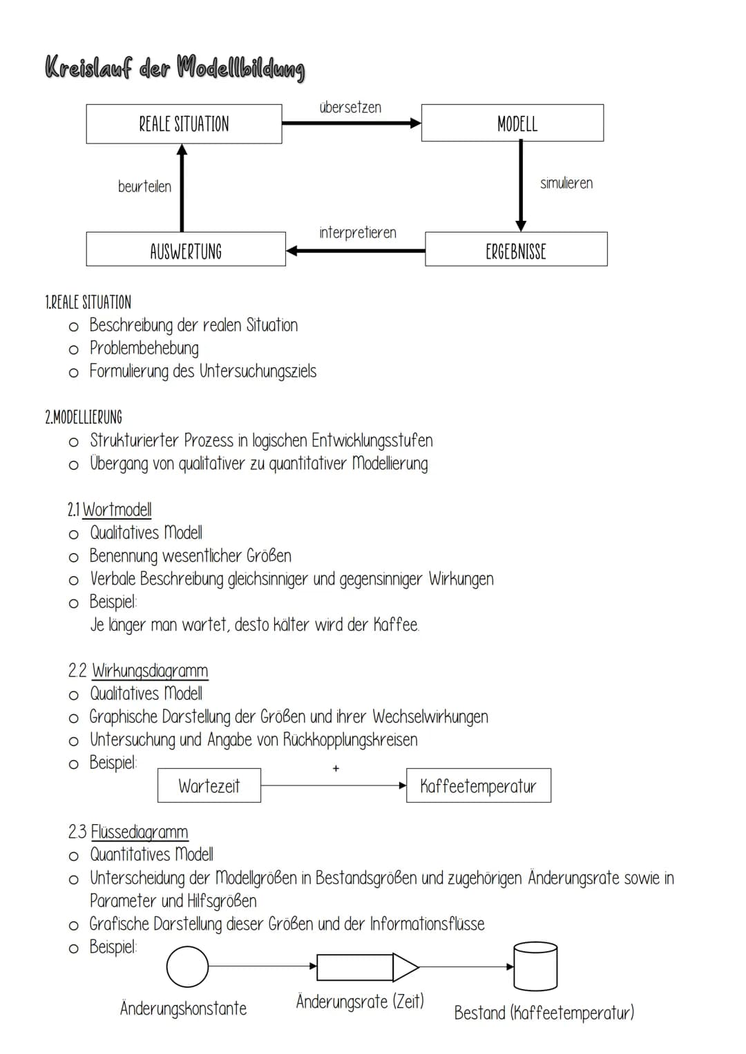 Definitionen
SYSTEM: Menge von strukturell verbundenen Größen (Systemgrößen), die miteinander in Wechselwirkungen
stehen, haben Grenzen und 