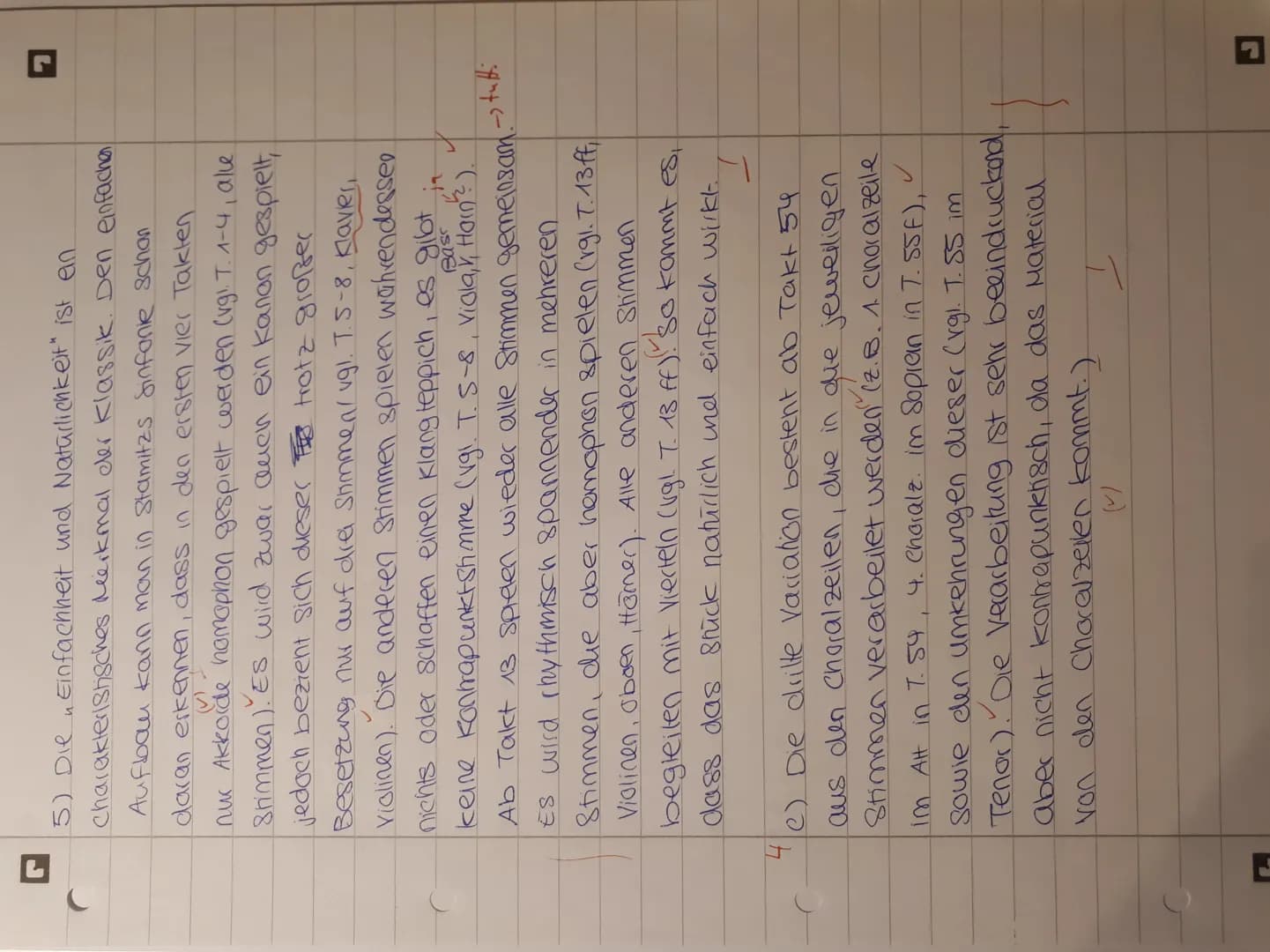 J
Klausur nr. 2
4) Die dritte Variation von Bachs, Vem Himmel hoch" ist
(bis Takt 28) ein dreistimmiger satz in C-Dur, der im
4/4 Takt gespi