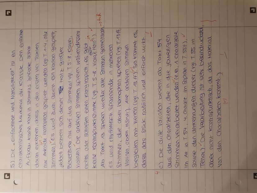 J
Klausur nr. 2
4) Die dritte Variation von Bachs, Vem Himmel hoch" ist
(bis Takt 28) ein dreistimmiger satz in C-Dur, der im
4/4 Takt gespi