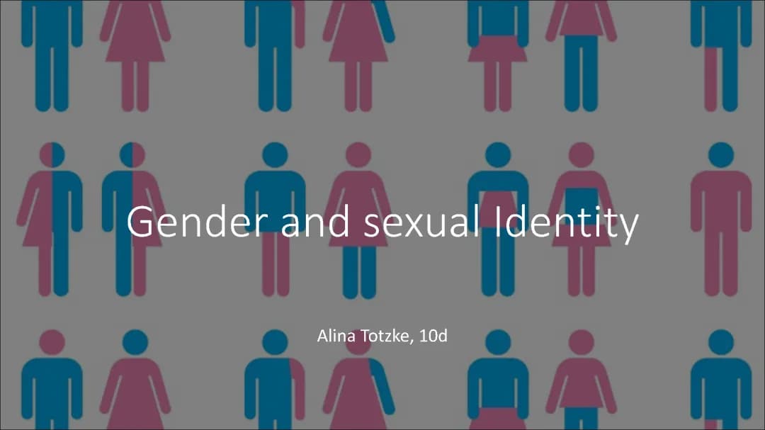 Gender and sexual Identity 