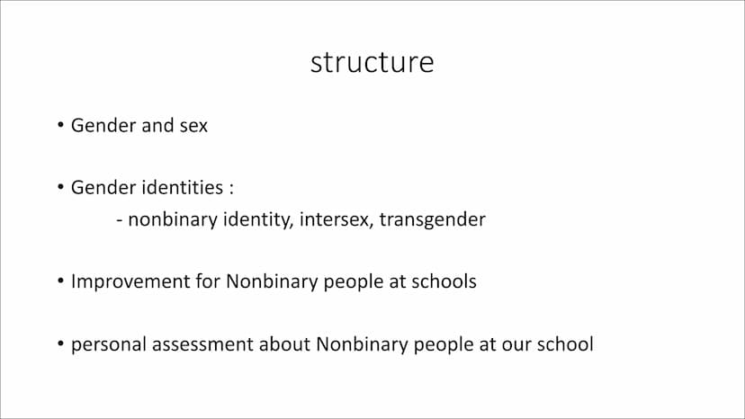 3
1
D=
le
Gender and sexual Identity
TI
Alina Totzke, 10d
==•E=•E • Gender and sex
• Gender identities :
structure
- nonbinary identity, int