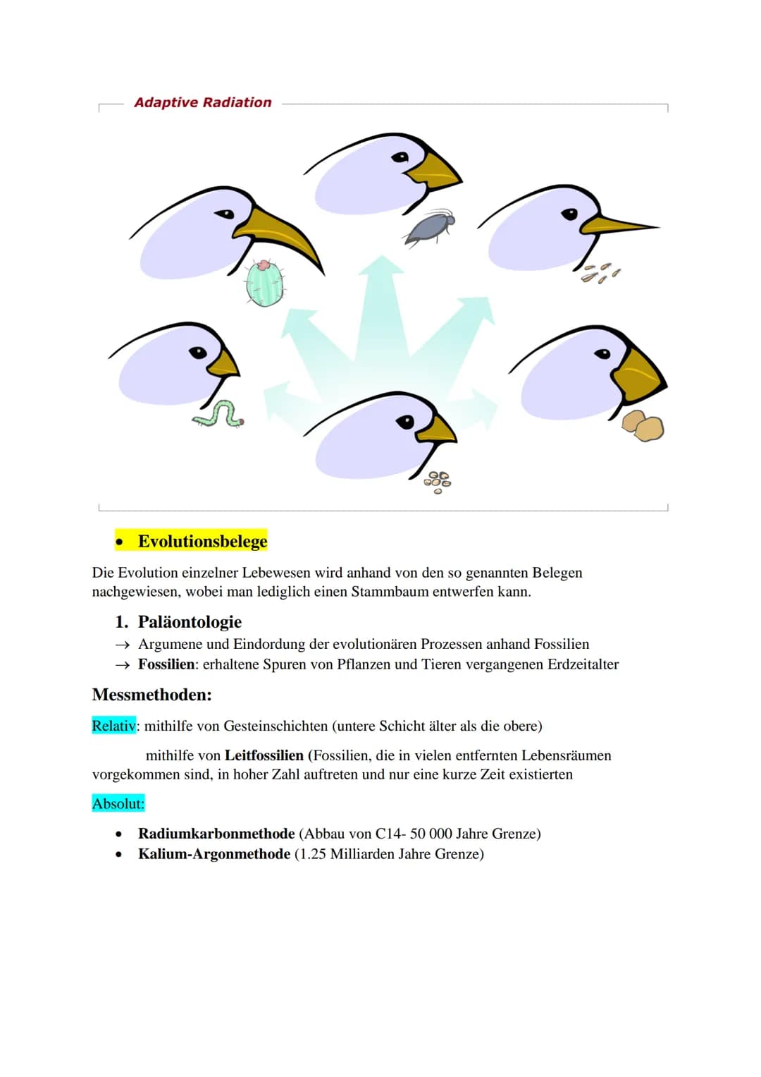 Inhaltsverzeichnis:
Evolutionstheorien (Darwin, Lamarck, Cuvier)
Synthetische Evolutionstheorie
Selektionsarten
Hardy-Weinberg Prinzip
Gendr