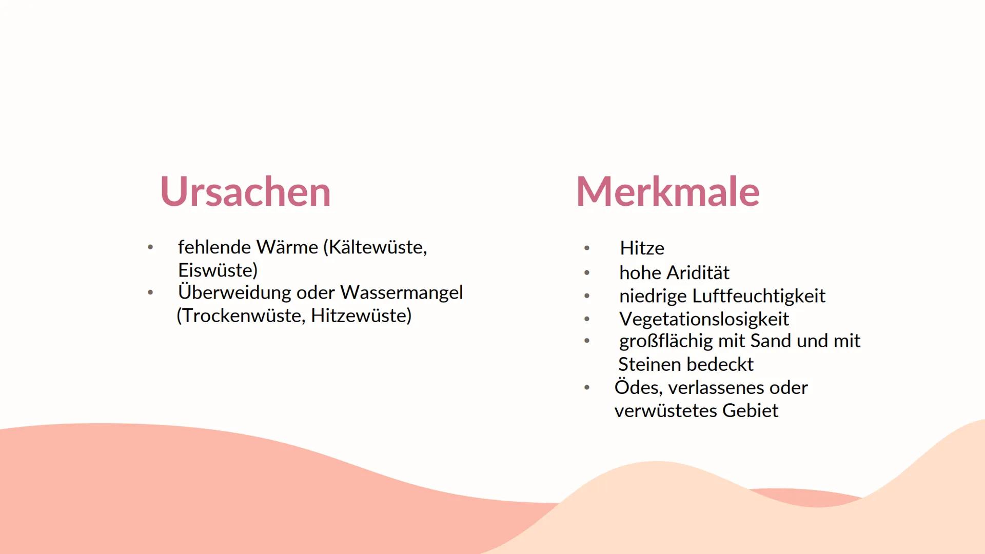 Ökosystem
M
Die Wüste
Präsentation von 01
Vorstellung des
Ökosystems
04
Lage des
Ökosystems
02
Biotische &
Abiotische Faktoren
05
Stoffkreis
