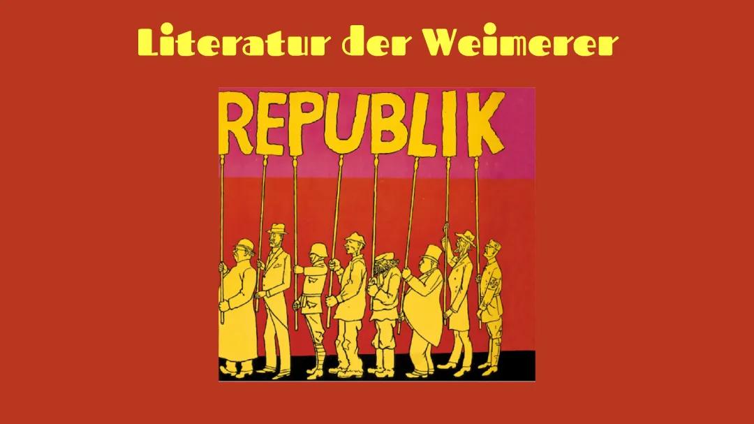 Neue Sachlichkeit: Coole Literatur der Weimarer Republik