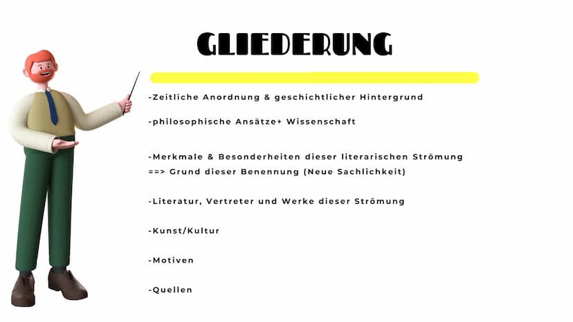 Literatur der Weimerer
REPUBLIK Die Neue Sachlichkeit -Zeitliche Anordnung & geschichtlicher Hintergrund
GLIEDERUNG
-philosophische Ansätze+