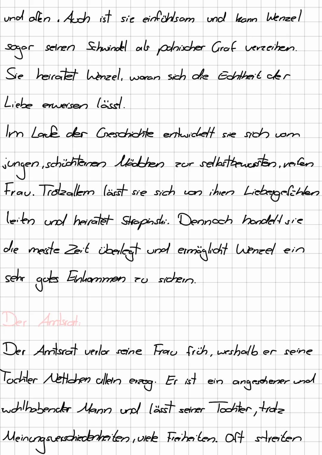 becised machen lente
achenleute
Charakterisierung:
Wenzel Strapinski
Aussehen: • dunkelgrauer Radmantel (S. 312.20)
schwarzer Sonntagsanzug 