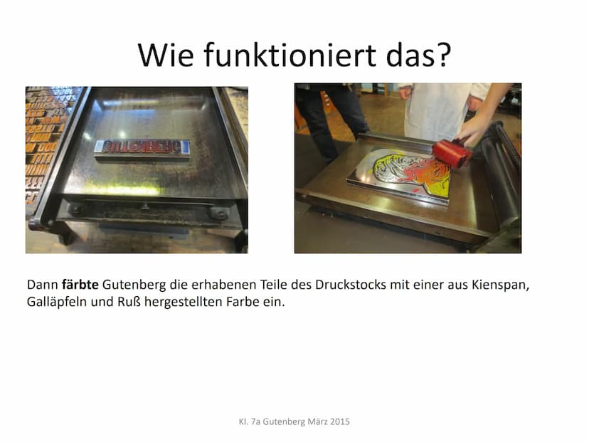 Kl. 7a, Geschichte, März 2015
Johannes Gutenberg,
der Erfinder des Buchdrucks
Johannes Gensfleisch (bekannt
Gutenberg),
der Erfinder der bew