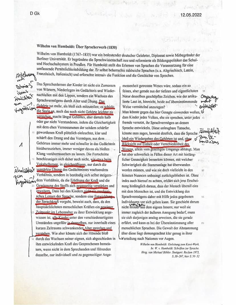 Erwartungshorizont (Spracherwerb)
Bruno
Teilaufgabe 1 (Analyse)-Anforderungen
Der Schüler/Die Schülerin
1 trägt eine aufgabenspezifische Ein