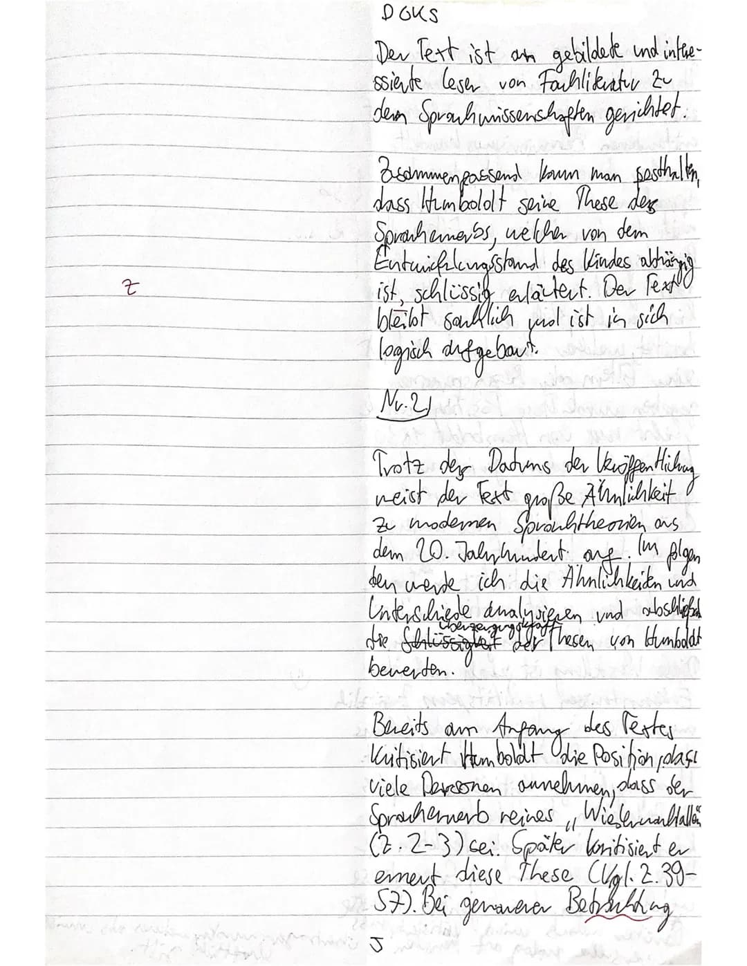 Erwartungshorizont (Spracherwerb)
Bruno
Teilaufgabe 1 (Analyse)-Anforderungen
Der Schüler/Die Schülerin
1 trägt eine aufgabenspezifische Ein