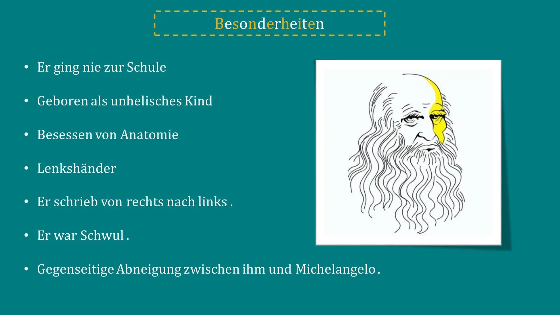 Leonardo da Vinci
Von : Marah Aljohmani und Yara Aljohmani Gliederung
Steckbrief
Rolle in der Renaissance
Da Vincis wichtigste Entdeckungen
