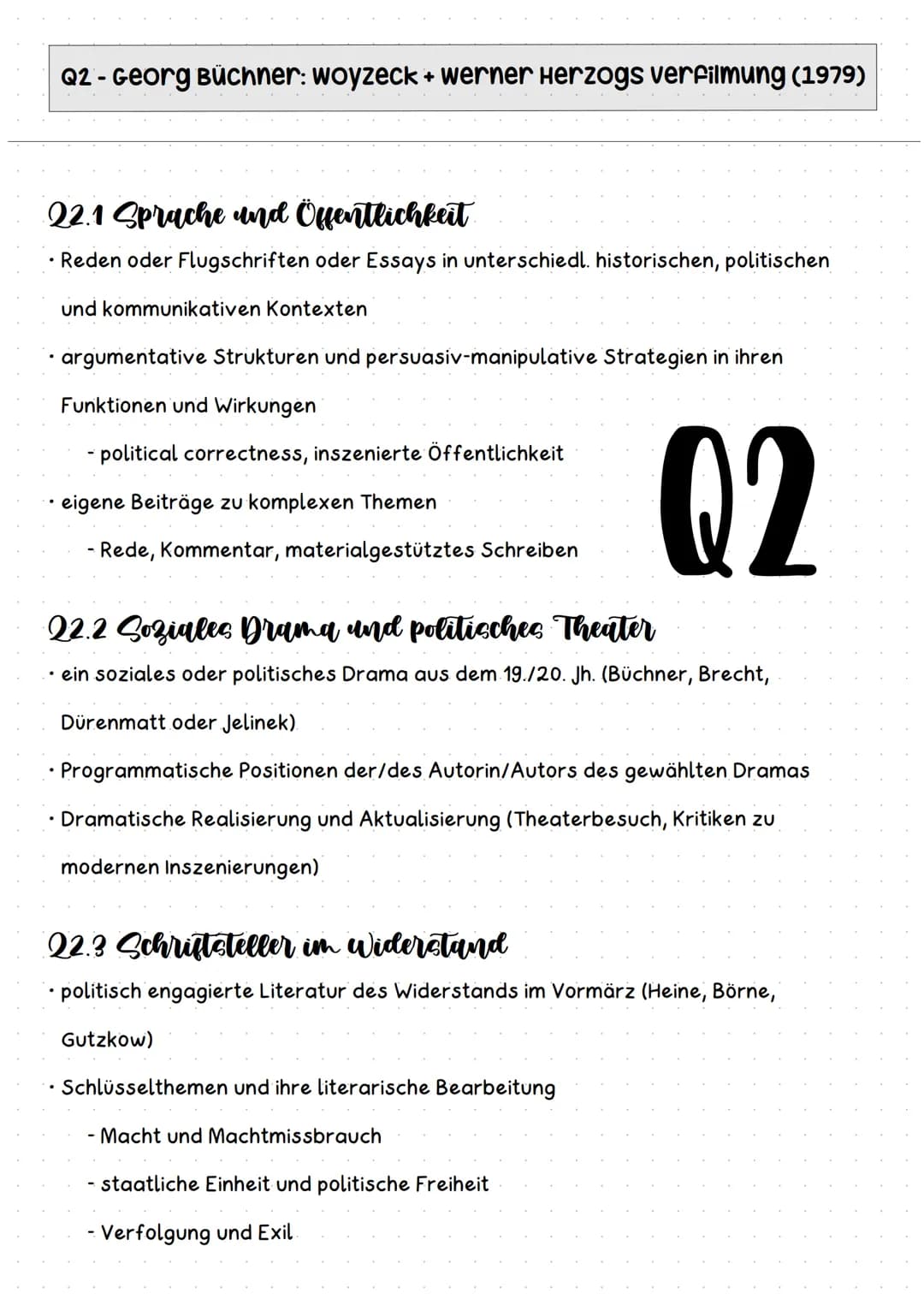 Q2 - Georg Büchner: Woyzeck + werner Herzogs verfilmung (1979)
22.1 Sprache und Öffentlichkeit
Reden oder Flugschriften oder Essays in unter