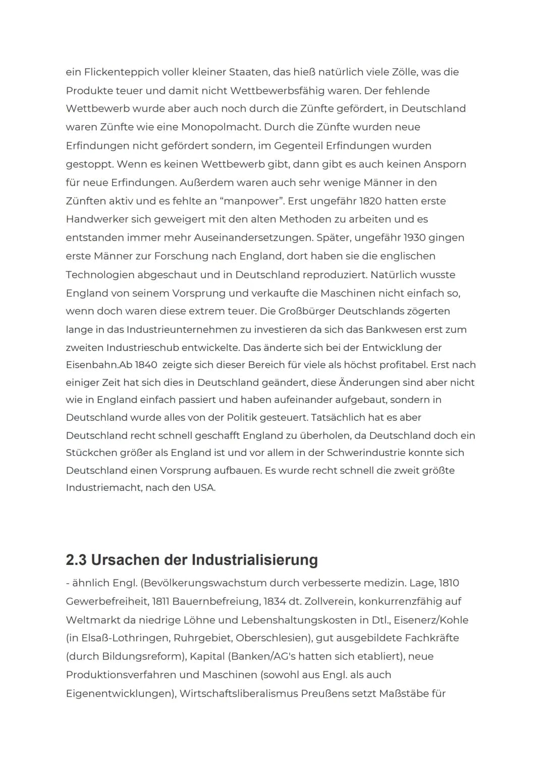 1. Industrialisierung in England
- auch Industrielle Revolution: ,,Umwandlung einer Agrargesellschaft in eine
Industriegesellschaft, gekennz