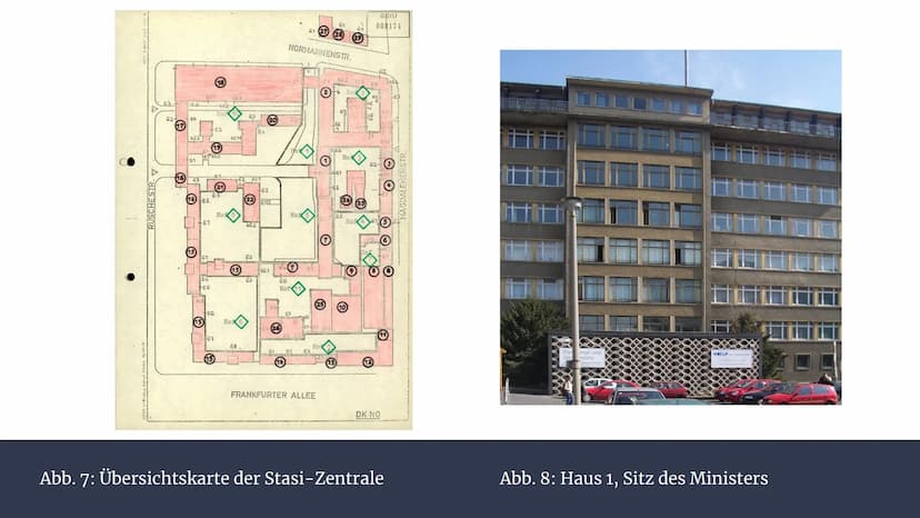Stasi
Die Staatssicherheit in der DDR
TERIUM FÜR
Abb. 1: Emblem des MfS
STAATSSICHERHEIT Gliederung
1. Allgemeines
2. Vorgeschichte
3. Aufga