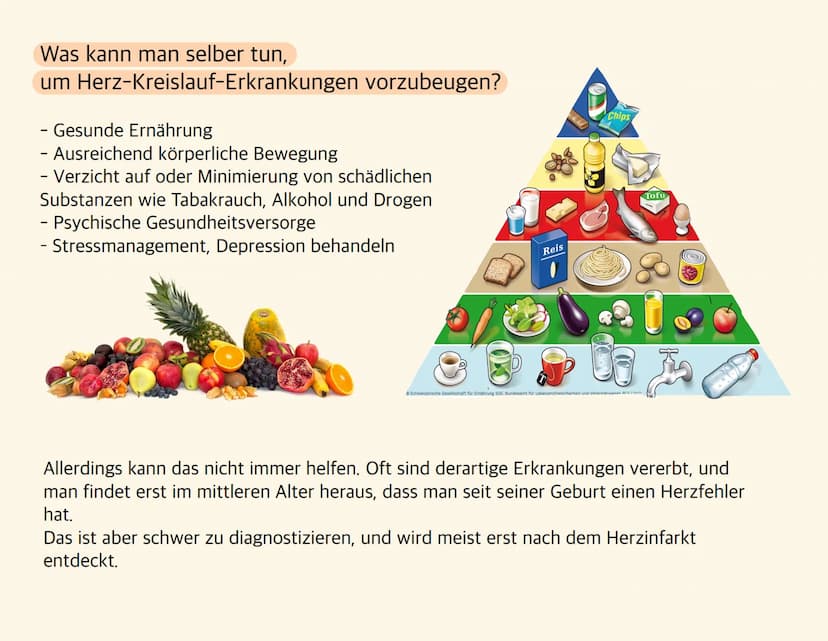Herz-Kreislauf-
Erkrankungen Welche Krankheiten zählen zu Herz- und
Kreislauferkrankungen?
- Herzinfarkt
- Schlaganfall
- Bluthochdruck (Hyp