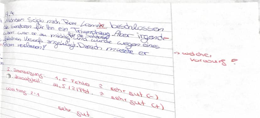 I. Beachte die Vokabelangaben und übersetze den Text in angemessenes Deutsch:
Gaius schreibt einen Aufsatz über zwei sehr bekannte Feldherrn