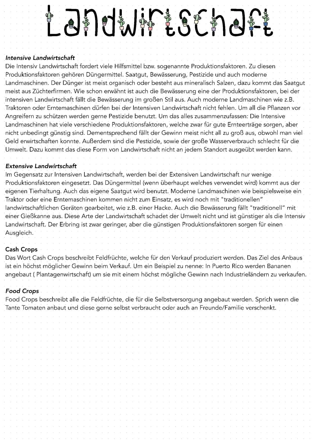 Landwirtschaft 