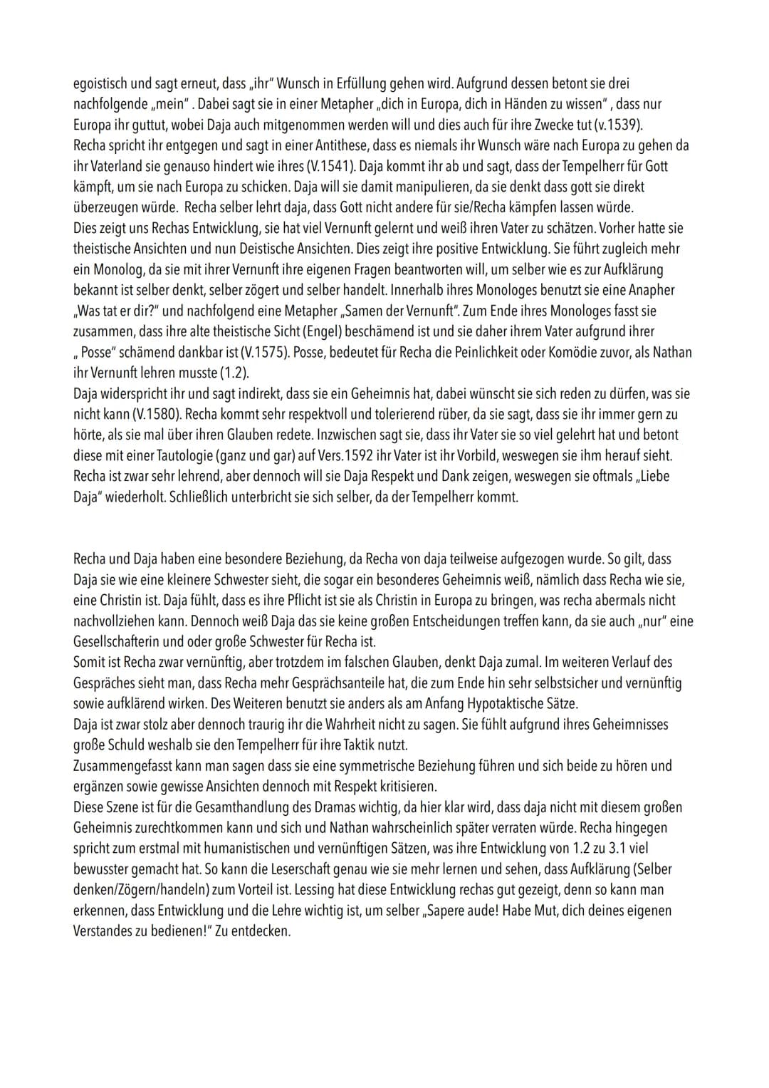 Nathan der Weise 3.1
„Nathan der Weise" von Gotthold Ephraim Lessing wurde 1779 zu Zeiten der Aufklärung veröffentlicht und spielt
im Jahr 1