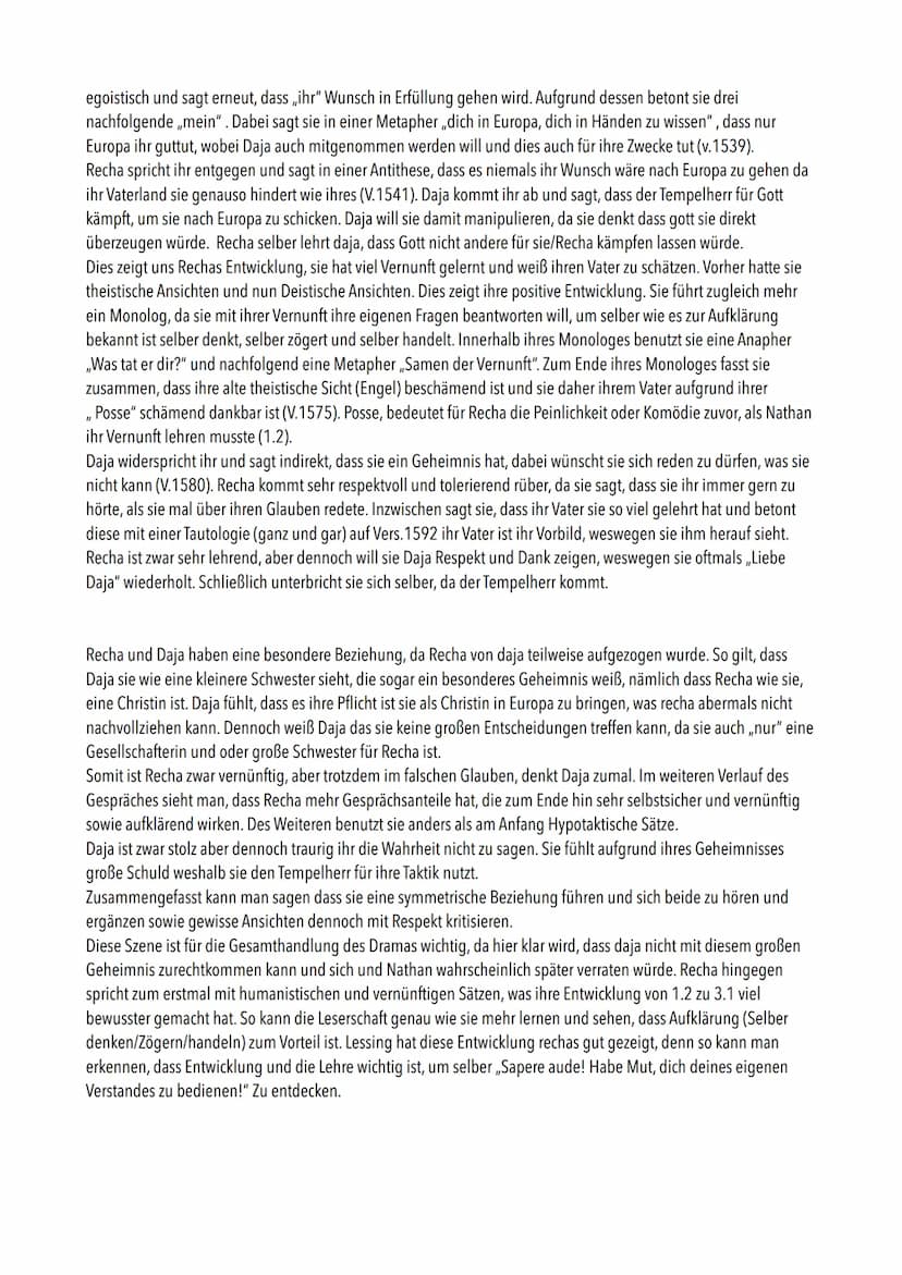 Nathan der Weise 3.1
„Nathan der Weise" von Gotthold Ephraim Lessing wurde 1779 zu Zeiten der Aufklärung veröffentlicht und spielt
im Jahr 1