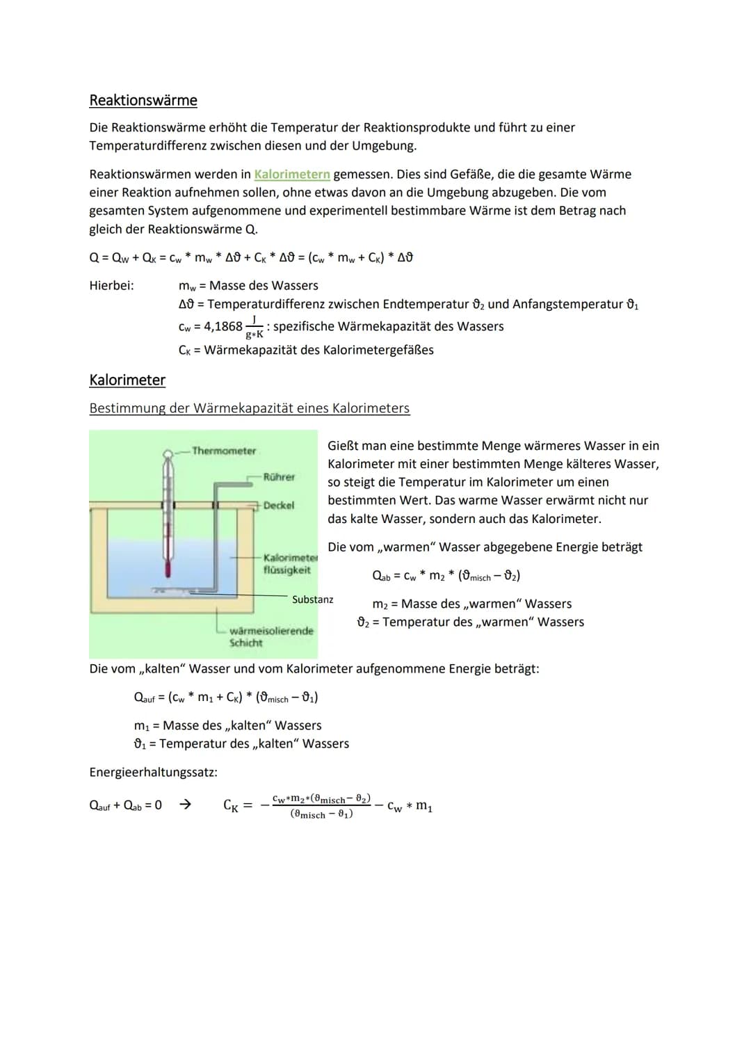 ENERGETIK
Chemische Reaktion und Wärme
Definition einer chemischen Reaktion
Einen Vorgang, bei dem aus Ausgangsstoffen unter Energieabgabe o