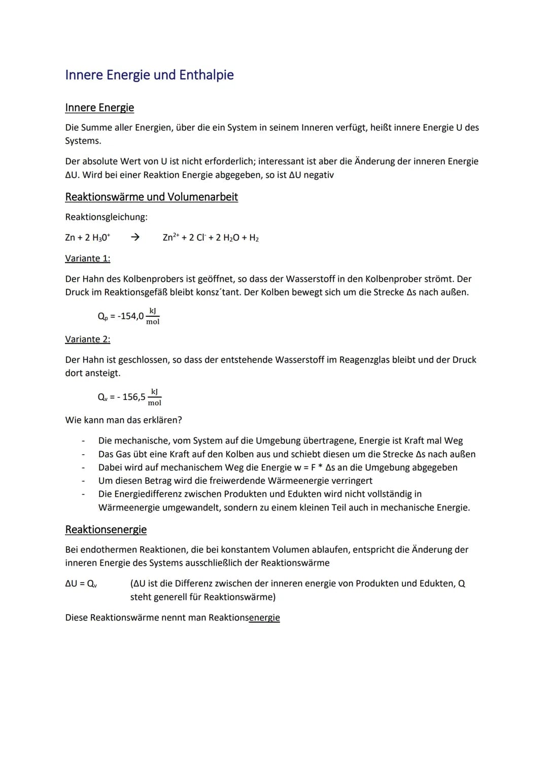 ENERGETIK
Chemische Reaktion und Wärme
Definition einer chemischen Reaktion
Einen Vorgang, bei dem aus Ausgangsstoffen unter Energieabgabe o