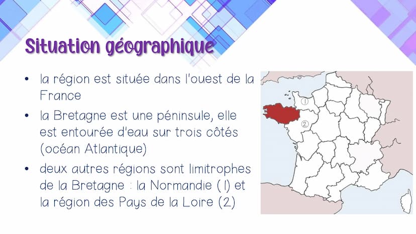 La Bretagne TU
Structure
Informations générales
Situation géographique
Économie
Société et culture
Histoire
●
● Informations générales
la Br