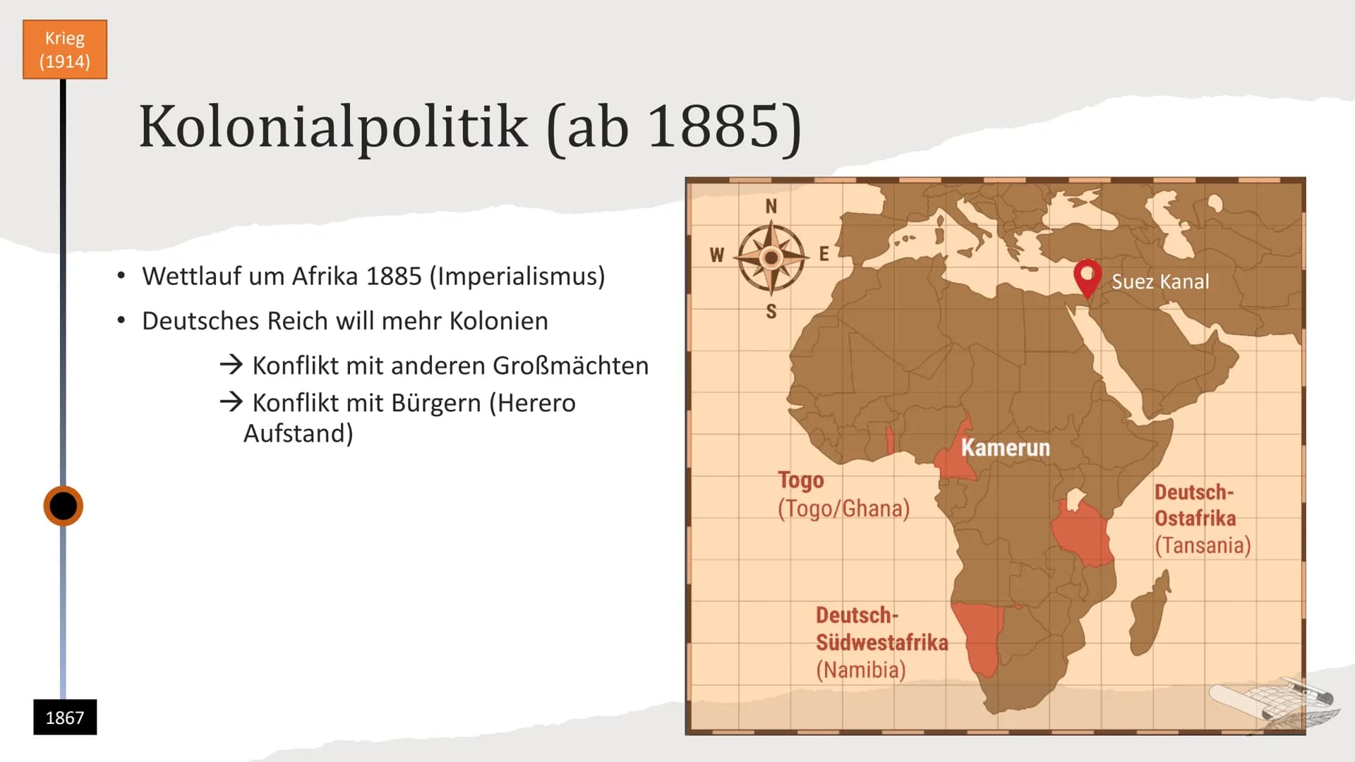 Die Ursachen des ersten
Weltkrieges
Was war der Auslöser des Krieges? Inhalt
Langfristige Ursachen
• ,,Pulverfass Balkan"
Kolonial- und Auße