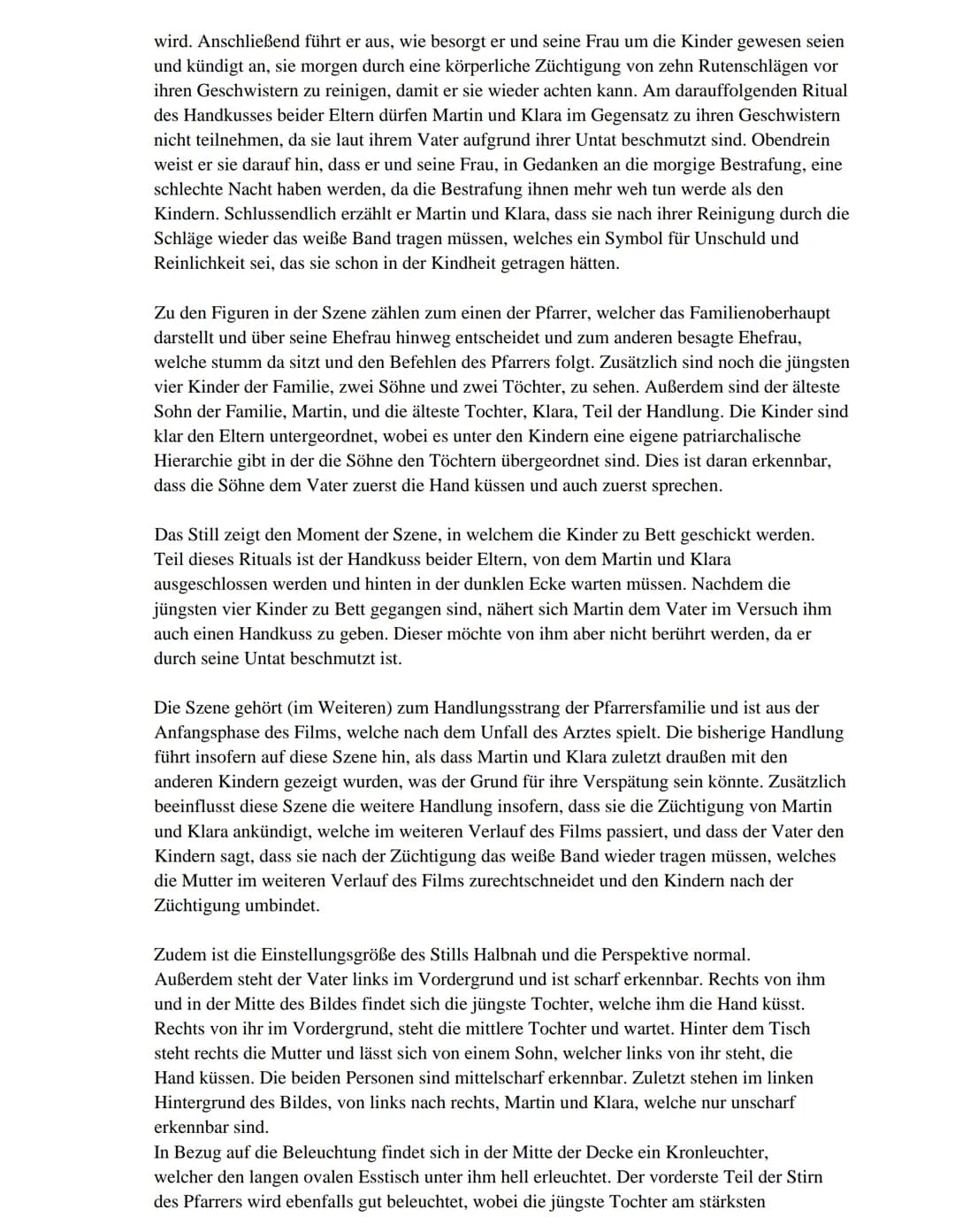 M 1: Standbild (Zeit: 00:10:38)
Analysieren und interpretieren Sie das Standbild (M1) im Kontext der Szene und des
weiteren Films. Berücksic