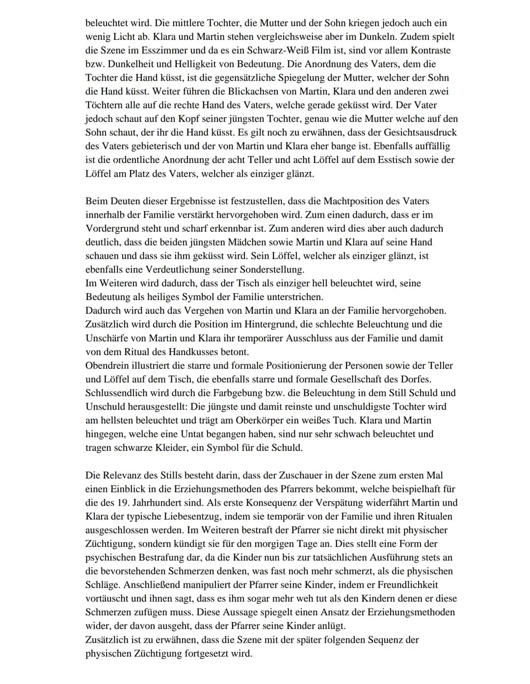 M 1: Standbild (Zeit: 00:10:38)
Analysieren und interpretieren Sie das Standbild (M1) im Kontext der Szene und des
weiteren Films. Berücksic