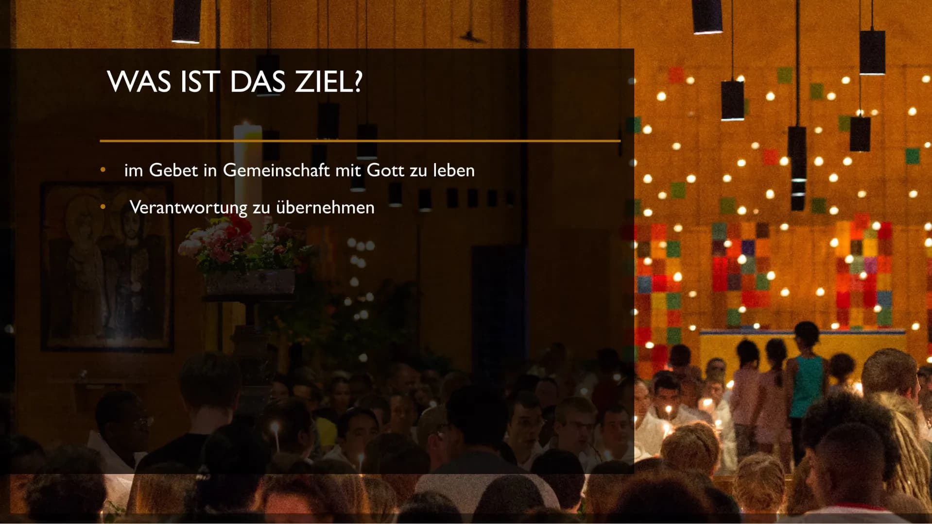 VON SARAH FRANZISKA
LANGER
DIE GEMEINSCHAFT
VON TAIZE ALLGEMEINE INFOS
Es gibt rund 100 Brüder aus 25 Nationen
Taizé ist eine Stadt in Frank