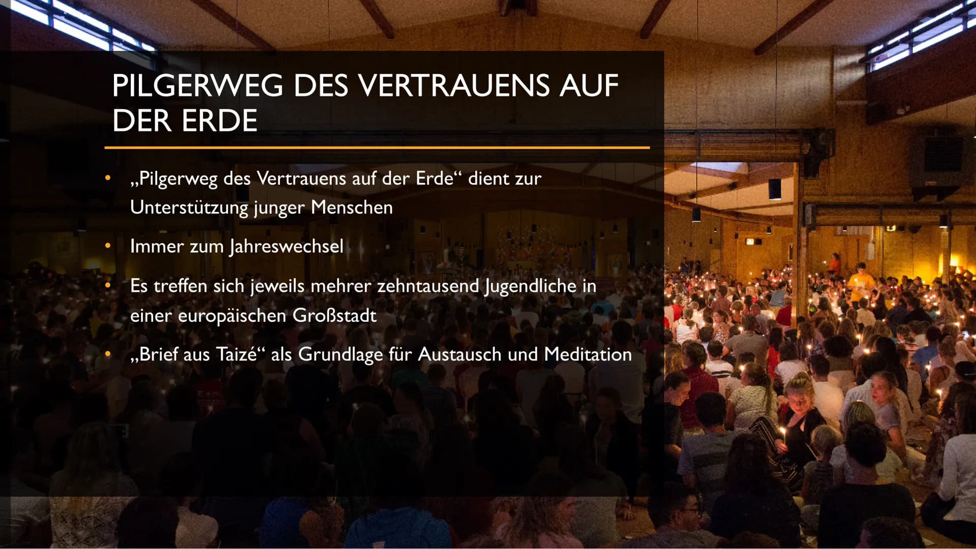 VON SARAH FRANZISKA
LANGER
DIE GEMEINSCHAFT
VON TAIZE ALLGEMEINE INFOS
Es gibt rund 100 Brüder aus 25 Nationen
Taizé ist eine Stadt in Frank