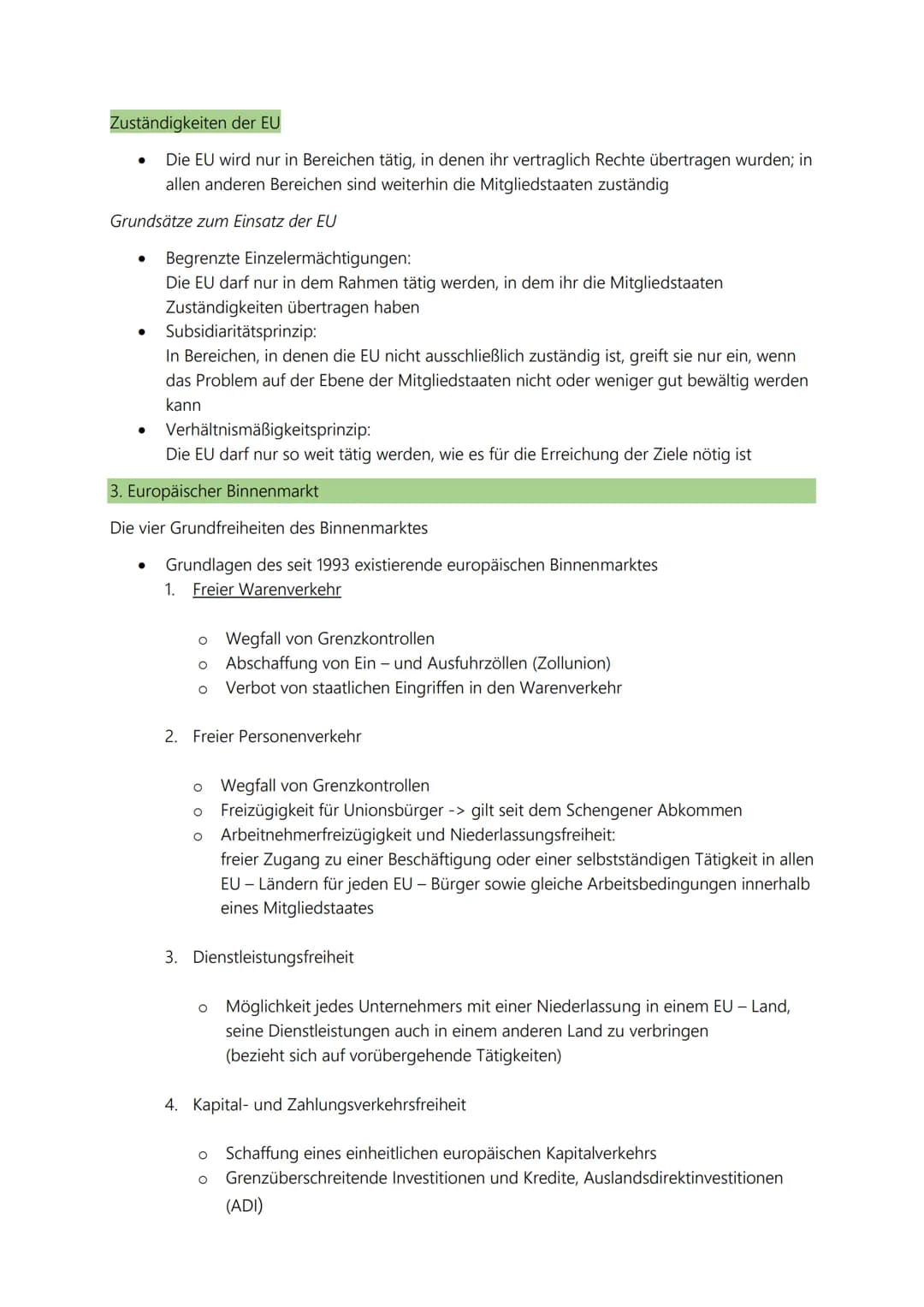3. Thema ,europäische Union" (Inhalrsfeld 5)
6 Kompetenzen
1. EU - Normen, Intervention - und Regulationsmechanismen sowie Institutionen
2. 