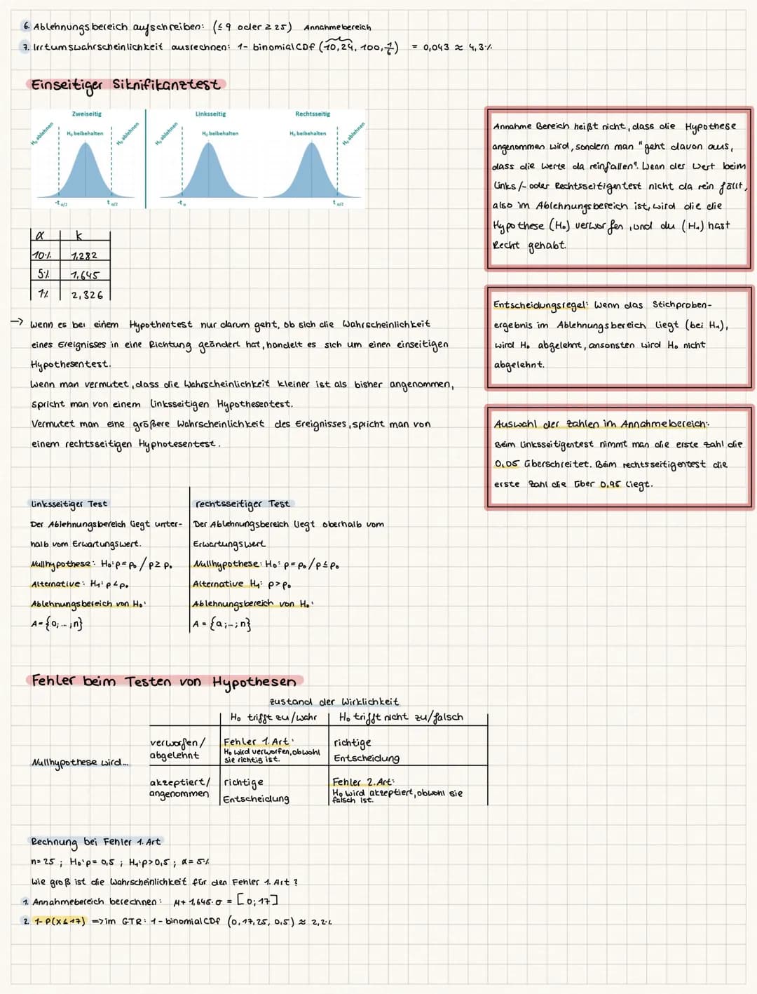 Sigmaregeln-Binomial verteilung
Erwartungswert: n.p = μ
standardabweichung: √n・p・q² = 0 (misst, wie schwer es ist die Wahrscheinlichkeit zu 