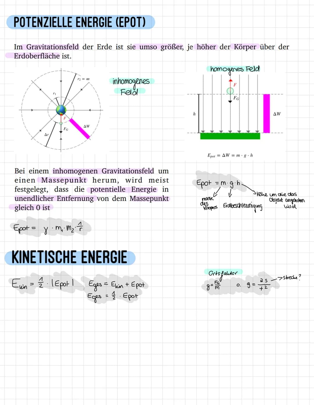 GRAVITATION
Definition: Anziehungskraft zwischen Massen, besonders die in Richtung auf den
Erdmittelpunkt wirkende Anziehungskraft der Erde.