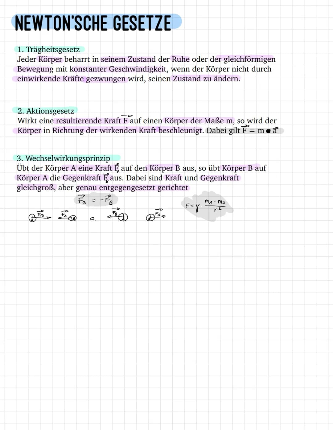 GRAVITATION
Definition: Anziehungskraft zwischen Massen, besonders die in Richtung auf den
Erdmittelpunkt wirkende Anziehungskraft der Erde.