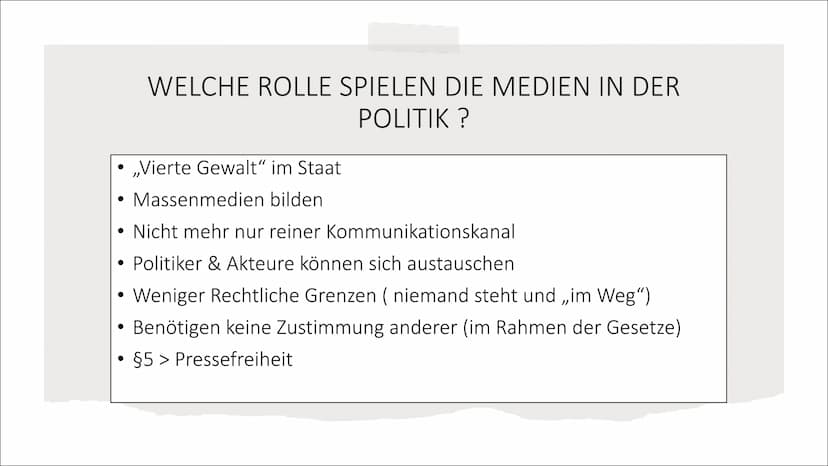 Medien - die Zerstörer der Politik
oder doch ein Demokratischer
Grundbaustein ?
Anna B & Leni H. • 1. Vorstellung der Medien
• 1.1 Was sind 