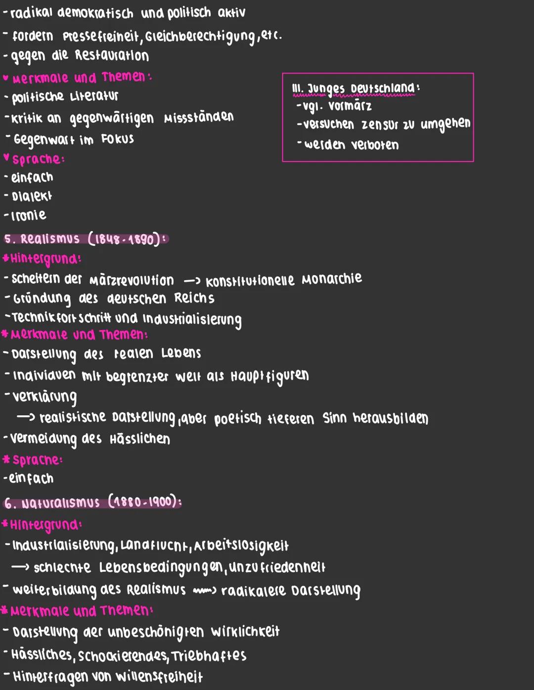 # Epochen
Deutsch Abitur 2023 Bayern

1. Sturm und Drang (1165-1790)

- Junge Schriftsteller aus dem Bürgertum
- gegen den extremen vernunft