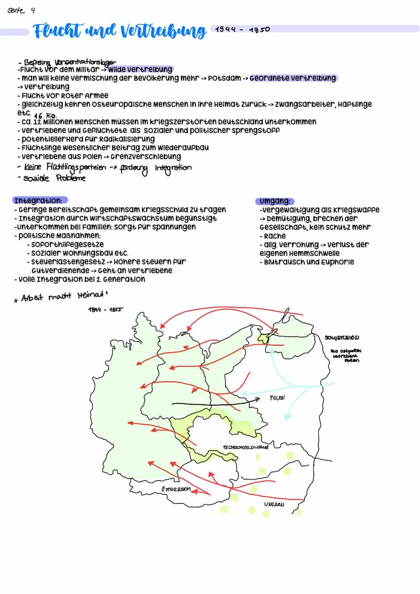 Seite I
Stunde null?
- Begriff geprägt durch Erlebnishorizont 1945
- zusammenbruch des 3. Reiches ->katastrophe, Tiefpunkt
Nachkriegszeit
De