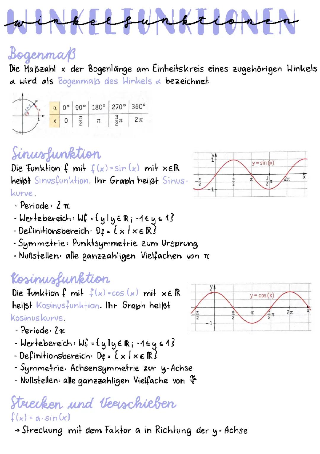 Winkelfunktionen