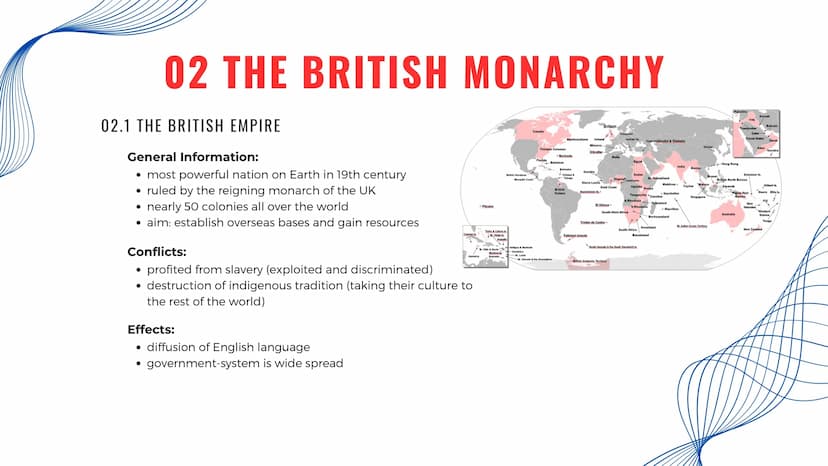 THE
UNITED KINGDOM
TRADITION AND CHANGE IN
POLITICS AND SOCIETY POLITICS 01
-
02
03
04
05
SOCIETY 06
07
CONTENT
Time line on british history