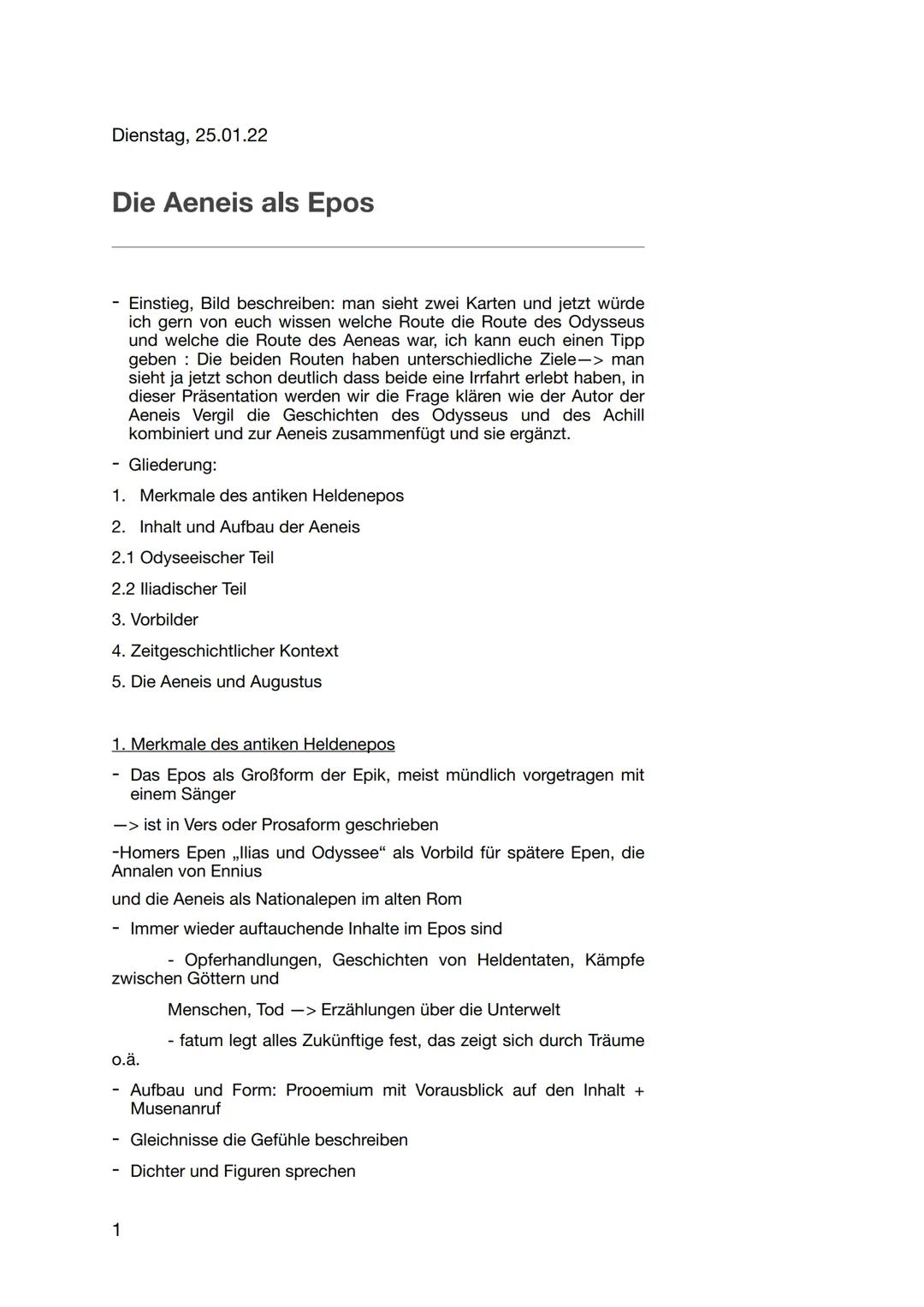 Die Aeneis als Epos 