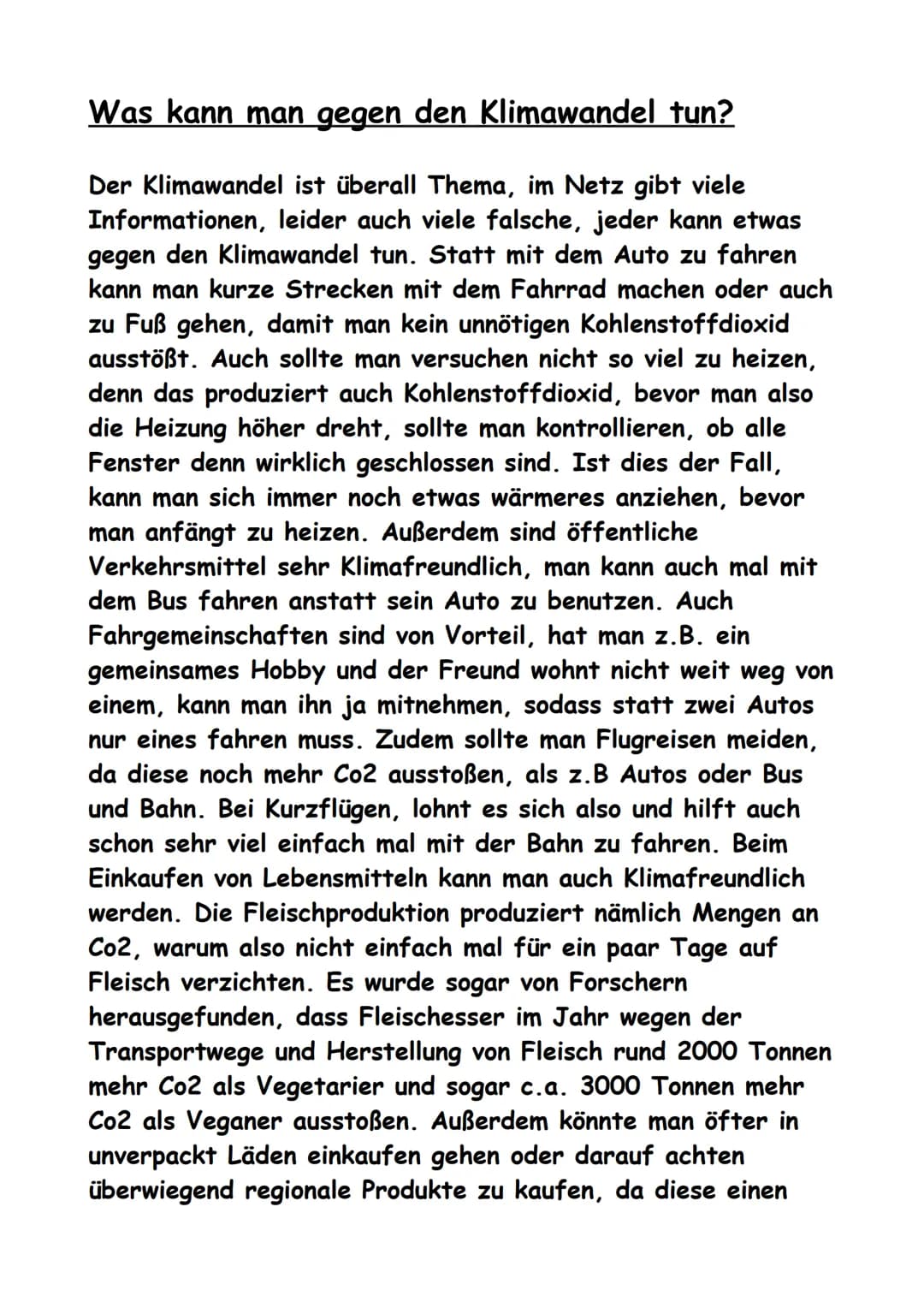 KLIMAWANDEL
Q Die Uhr tickt
Überall wird von dem Klimawandel gesprochen,
aber was ist das eigentlich?
Wie entsteht Klimawandel?
Welche Folge